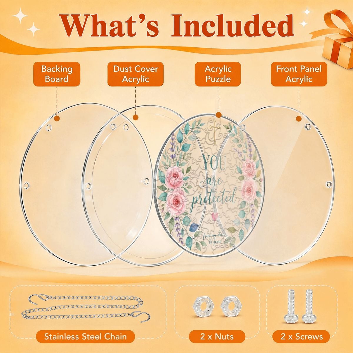Acrylic Puzzle Suncatcher (Made in USA) – view 9