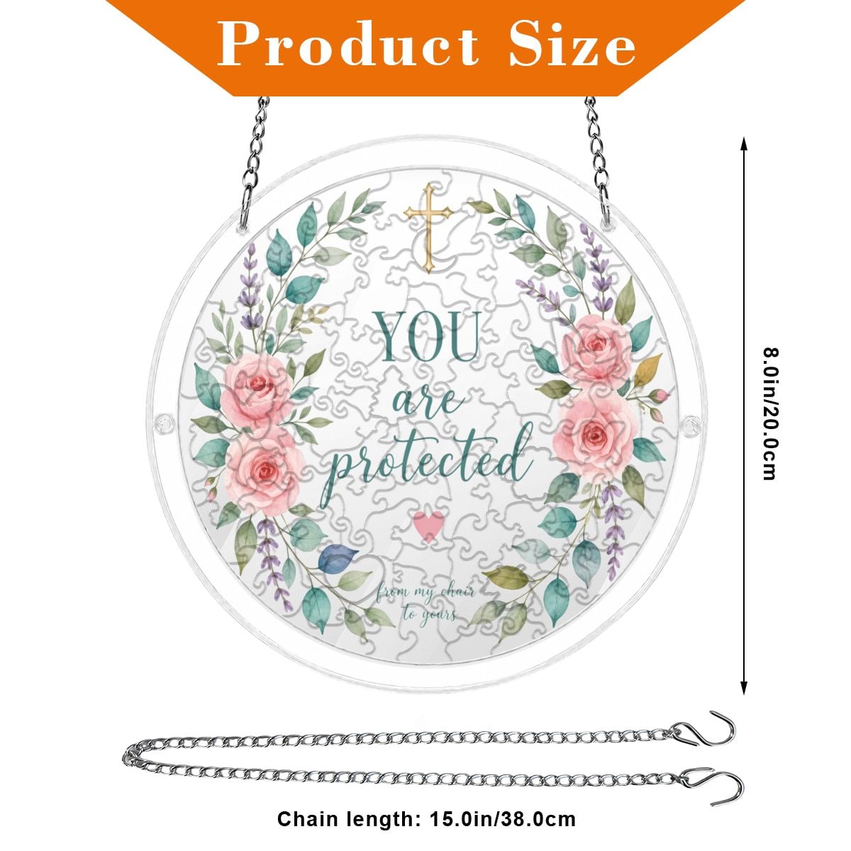 Acrylic Puzzle Suncatcher (Made in USA) – view 2