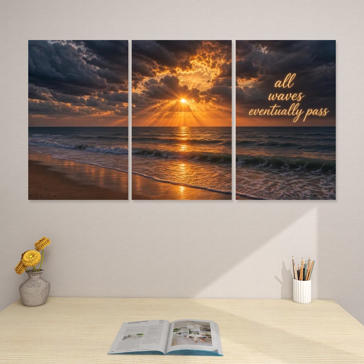 3 Panels Canvas Prints Wall Art (Set F)